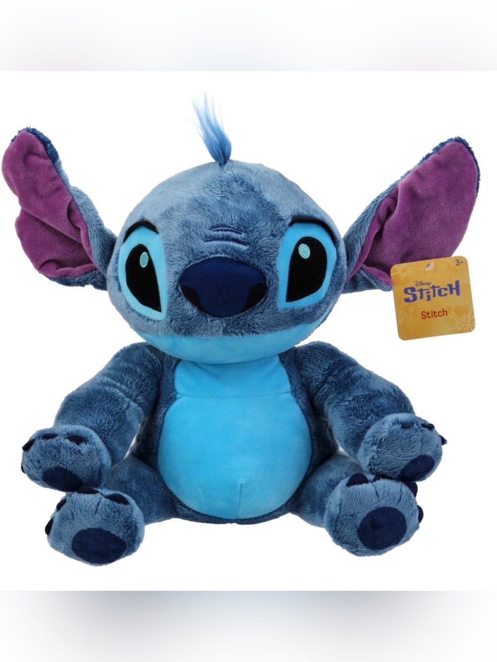 Disney Stitch 14-inch Fuzzy Textured Large Plush Toy Just Play UPC 886144118579